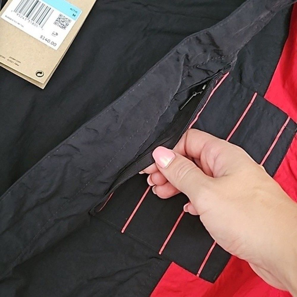 Jordan Jumpsuit Windbreaker Size Medium Red Black Full Bodysuit move to zero - Picture 8 of 11